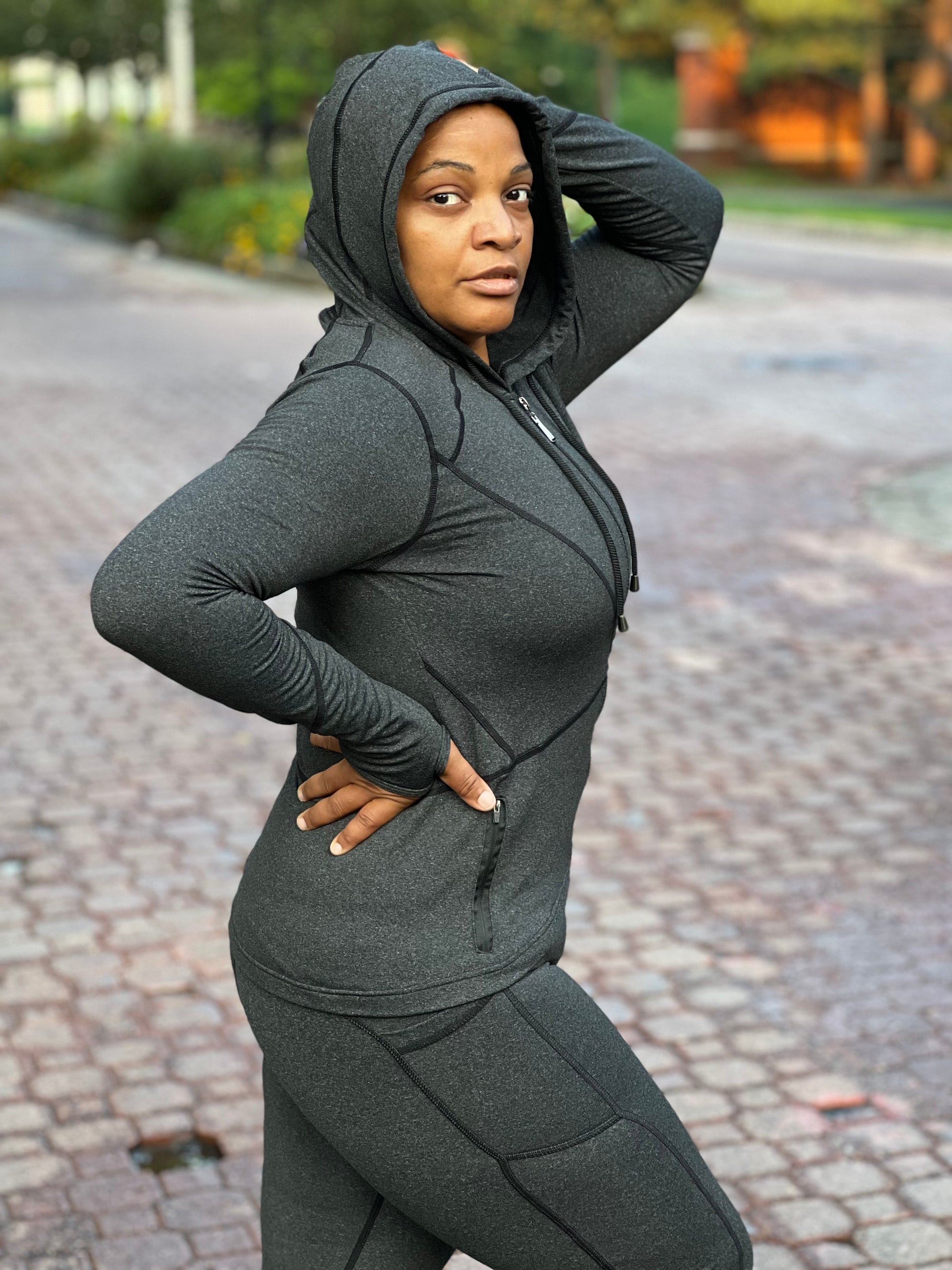 Hoodie with cell phone pocket best sale